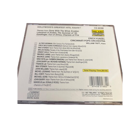 Hollywoods Greatest Hits Volume 1 CD By Erich Kunzel & Cincinnati Pops Orchestra - Picture 2 of 4